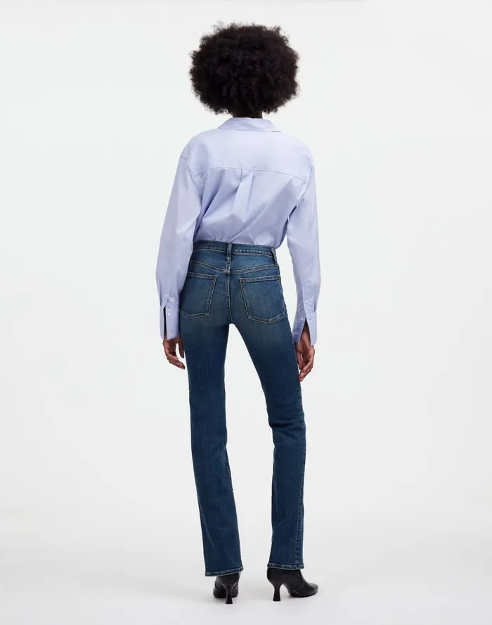 Women Jeans Madewell Kick Out FullLength Jeans Devito Wash