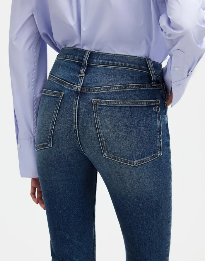 Women Jeans Madewell Kick Out FullLength Jeans Devito Wash