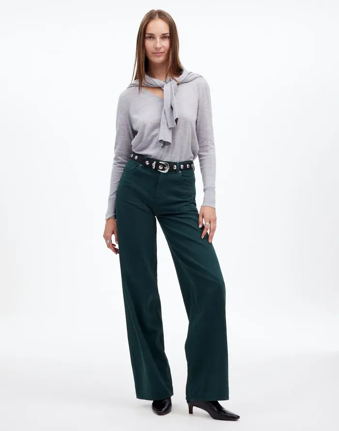 Women Jeans Madewell SuperwideLeg Jeans Luxury Forest