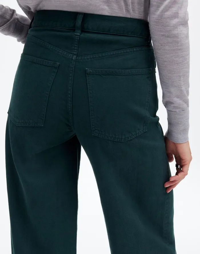 Women Jeans Madewell SuperwideLeg Jeans Luxury Forest