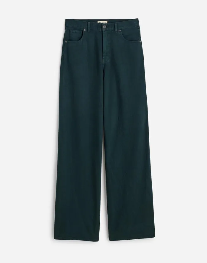 Women Jeans Madewell SuperwideLeg Jeans Luxury Forest