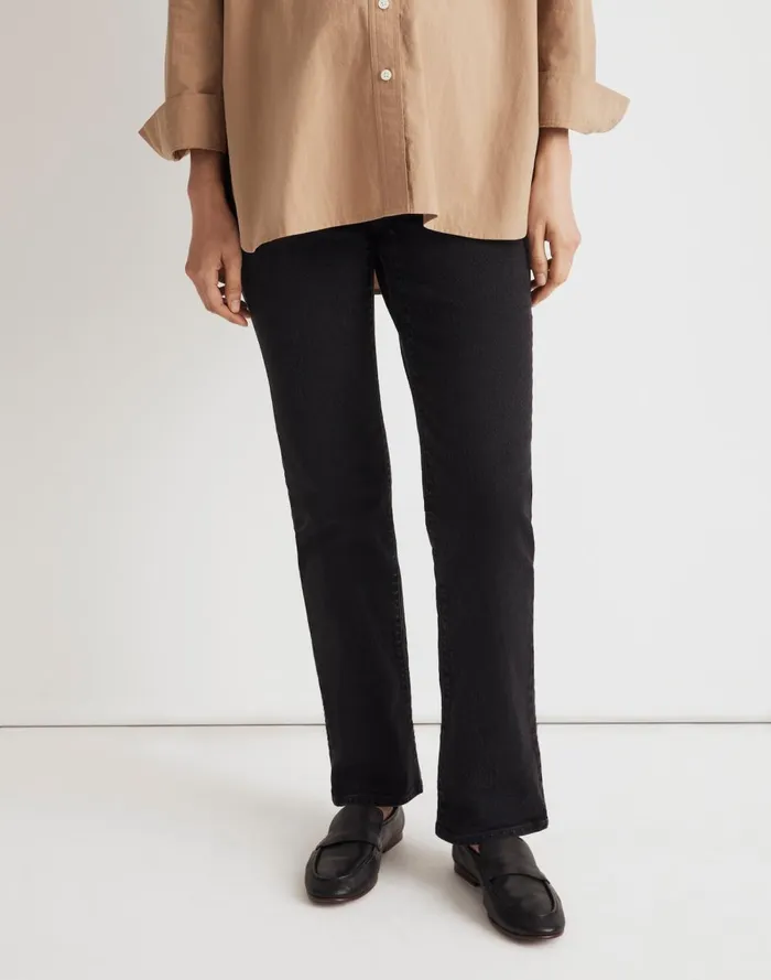 Women Jeans Madewell The Maternity OverTheBelly 03990s Straight Jean In Belmere Wash Belmere Wash