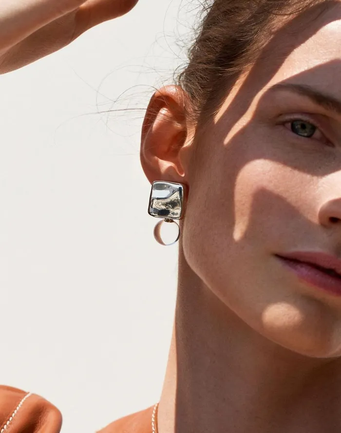 Women Jewelry Madewell AGMES Luca Earrings Silver