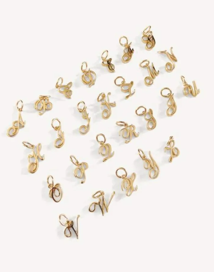 Women Jewelry Madewell Kinn Love Letter Charm Pendant Letter A