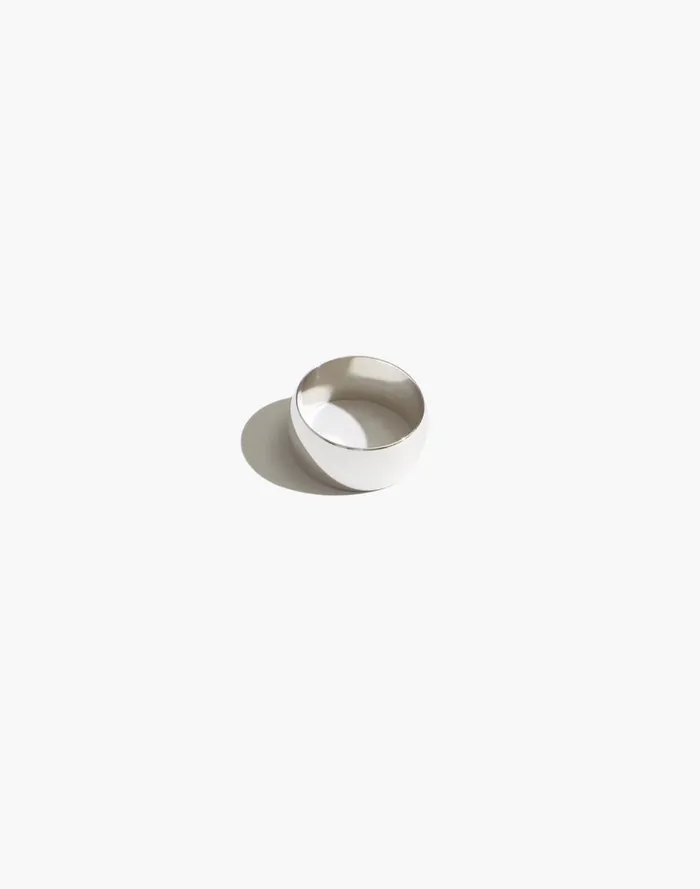 Women Jewelry Madewell Maslo Jewelry Cigar Band Ring Sterling Silver Silver