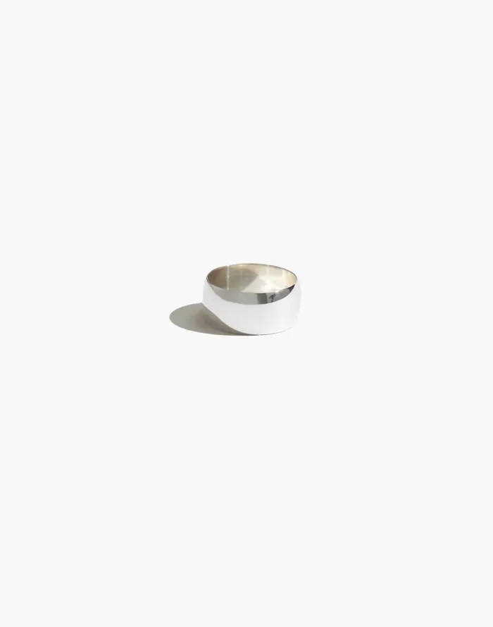 Women Jewelry Madewell Maslo Jewelry Cigar Band Ring Sterling Silver Silver