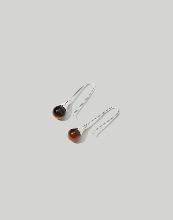 Women Jewelry Madewell Maslo Jewelry Collette Long Earrings Silver