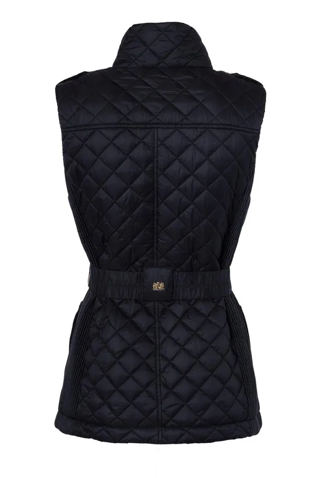 Women Juliana Belted Gilet Black Holland Cooper Gilets