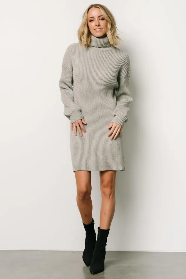 Women Julianne Sweater Dress Light Gray Baltic Born Short Dresses