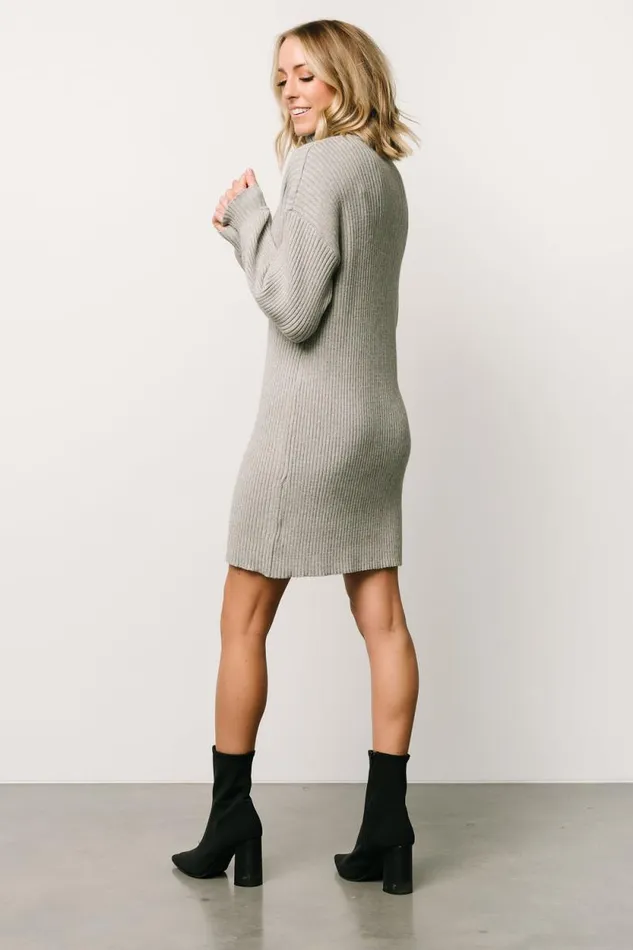Women Julianne Sweater Dress Light Gray Baltic Born Short Dresses