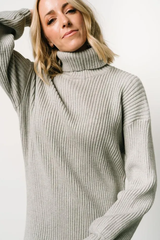 Women Julianne Sweater Dress Light Gray Baltic Born Short Dresses
