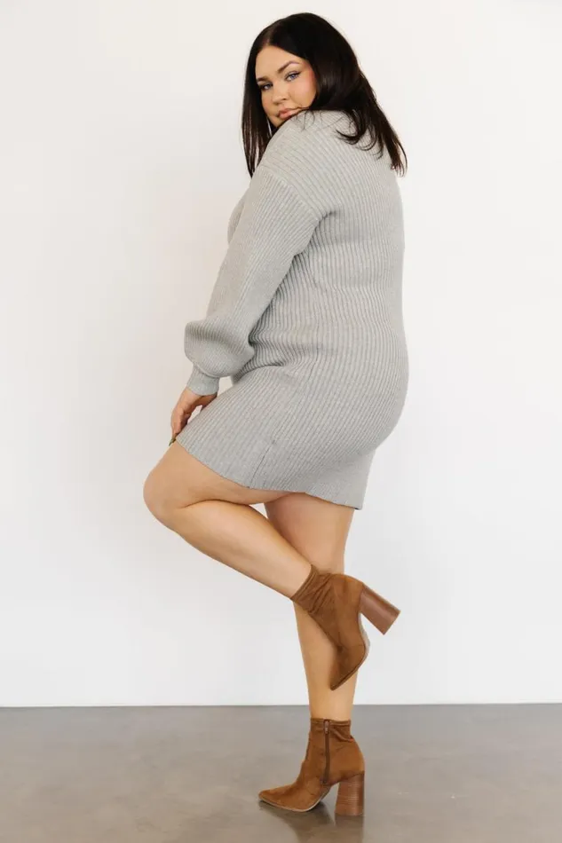 Women Julianne Sweater Dress Light Gray Baltic Born Short Dresses
