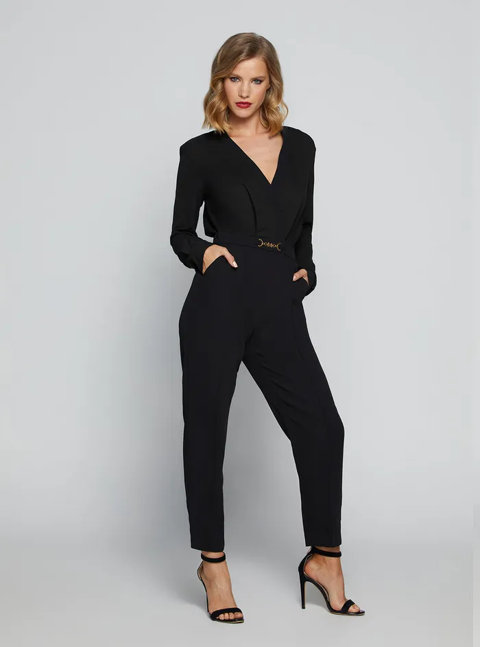 Women Jumpsuits and Rompers GUESS Marciano Black Lillibeth Jumpsuit Women Jumpsuits and Rompers GUESS Marciano Black Lillibeth Jumpsuit