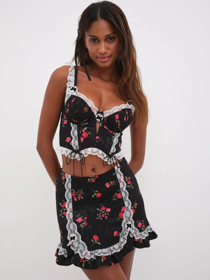 Women June Bustier Black For Love and Lemons Lingerie Women June Bustier Black For Love and Lemons Lingerie