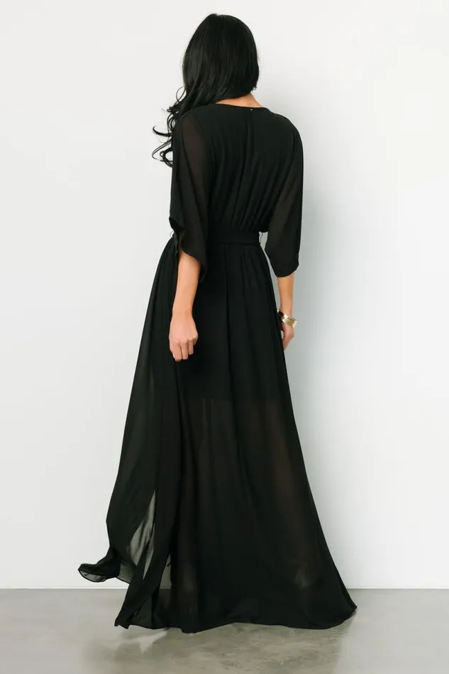 Women Kia Kimono Maxi Dress Black Baltic Born The Guest Edit Women Kia Kimono Maxi Dress Black Baltic Born The Guest Edit