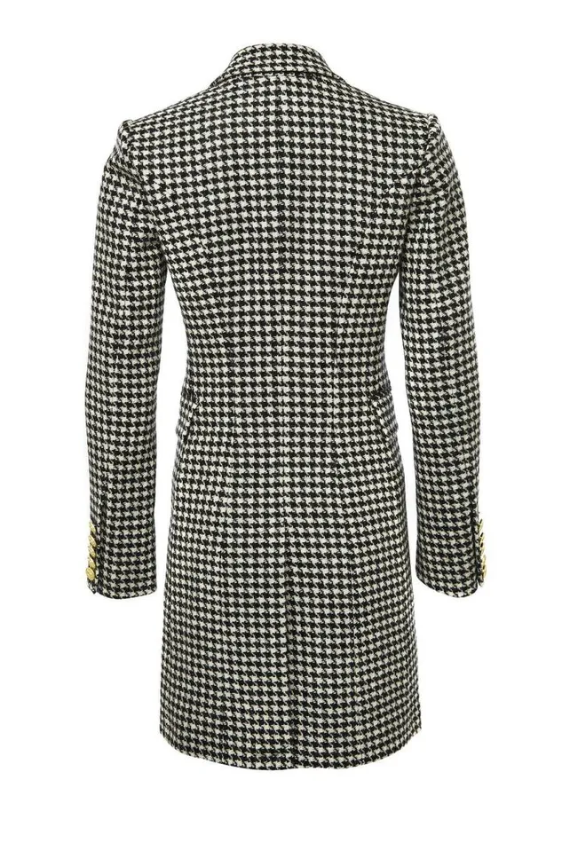 Women Knightsbridge Coat Houndstooth Holland Cooper Tailoring