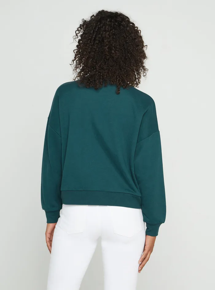 Women Knits and Sweaters GUESS Eco Teal Manila Logo Jumper