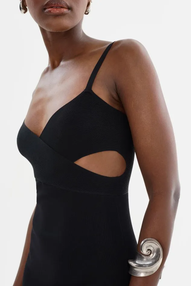Women LIDIA Midi Knit Dress Black LAMARQUE Dresses Women LIDIA Midi Knit Dress Black LAMARQUE Dresses