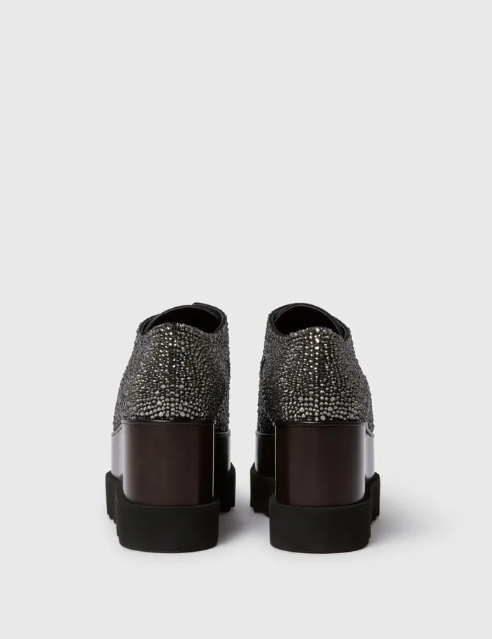 Women Limited Edition Elyse Crystal Platforms Crystal Black Stella McCartney Wedges Women Limited Edition Elyse Crystal Platforms Crystal Black Stella McCartney Wedges