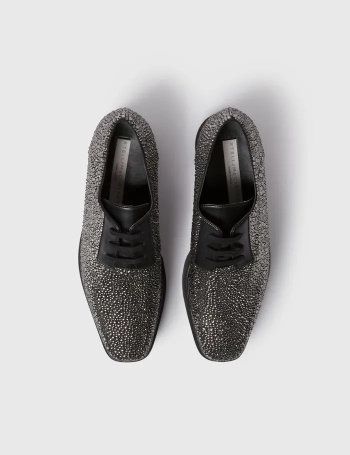 Women Limited Edition Elyse Crystal Platforms Crystal Black Stella McCartney Wedges Women Limited Edition Elyse Crystal Platforms Crystal Black Stella McCartney Wedges
