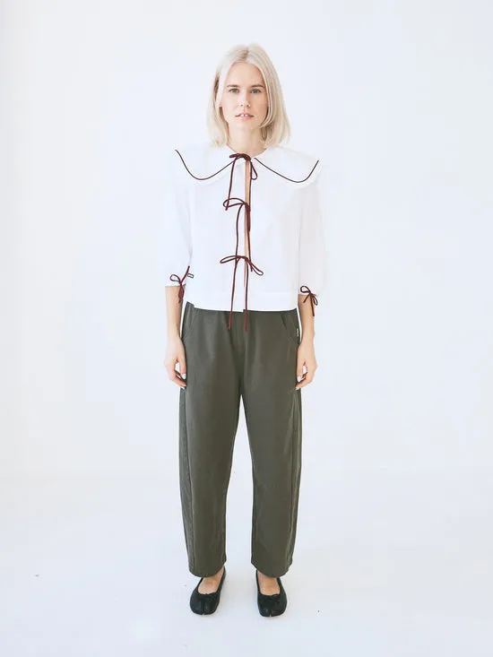 Women Lisa Says Gah Airi Blouse White Tops