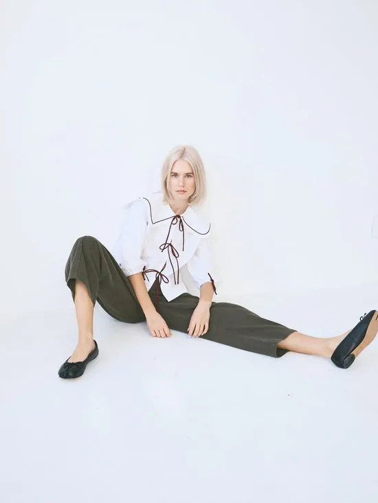 Women Lisa Says Gah Airi Blouse White Tops