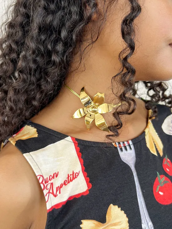Women Lisa Says Gah Evie Flower Necklace Gold Jewelry