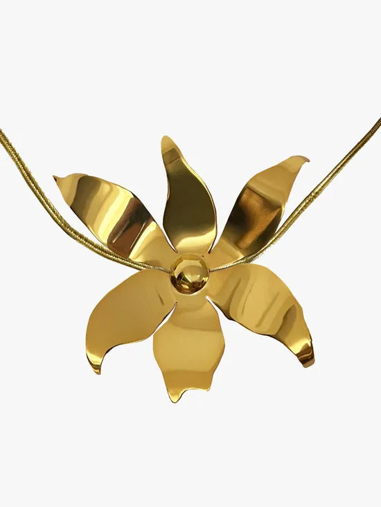 Women Lisa Says Gah Evie Flower Necklace Gold Jewelry
