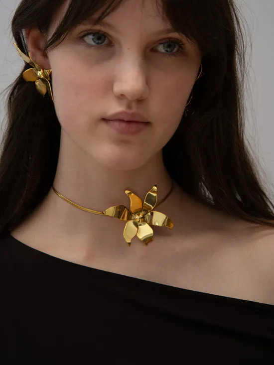Women Lisa Says Gah Evie Flower Necklace Gold Jewelry