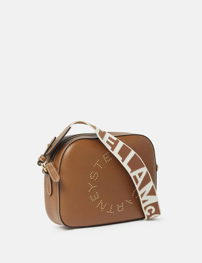 Women Logo Camera Crossbody Bag Pecan Stella McCartney Mini Bags And Clutches Women Logo Camera Crossbody Bag Pecan Stella McCartney Mini Bags And Clutches