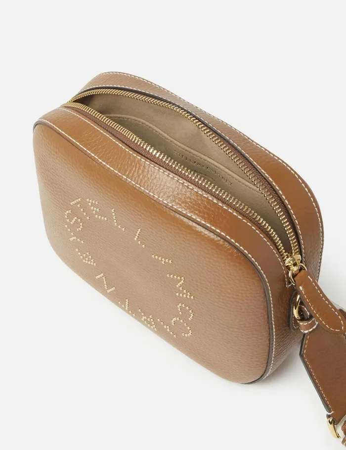 Women Logo Camera Crossbody Bag Pecan Stella McCartney Mini Bags And Clutches Women Logo Camera Crossbody Bag Pecan Stella McCartney Mini Bags And Clutches