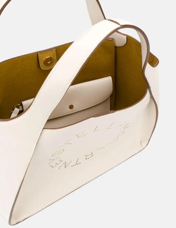 Women Logo Crossbody Tote Bag Pure White Stella McCartney Shoulder Bags Women Logo Crossbody Tote Bag Pure White Stella McCartney Shoulder Bags