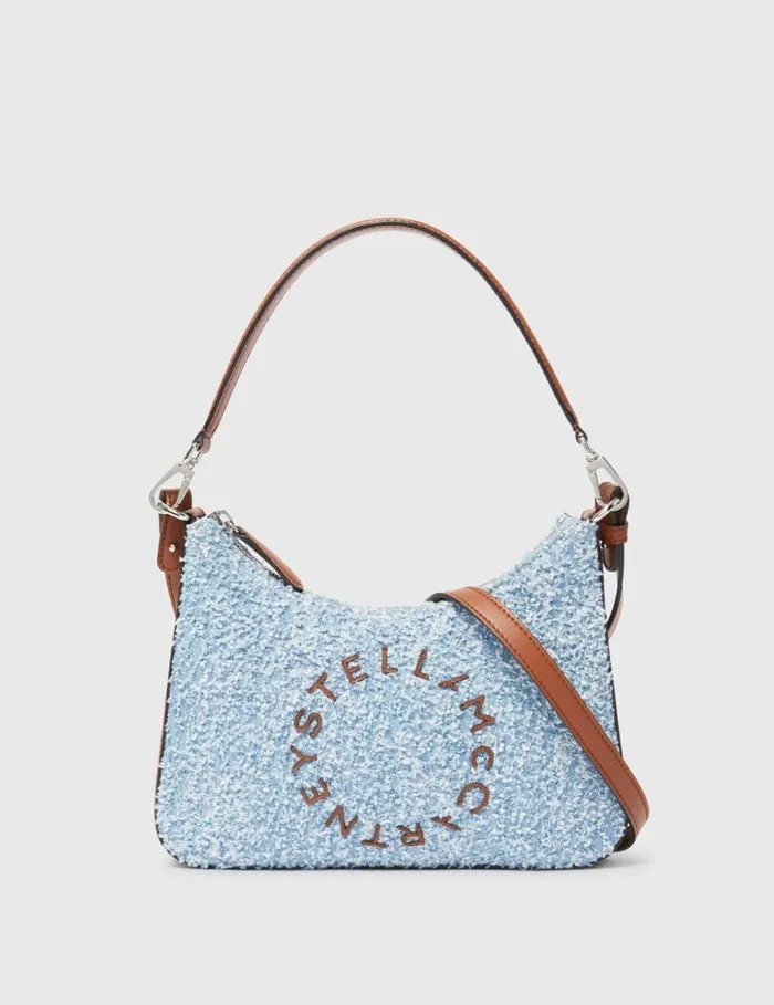 Women Logo Denim Boucl Crossbody Shoulder Bag Light Blue Stella McCartney Crossbody Bags Women Logo Denim Boucl Crossbody Shoulder Bag Light Blue Stella McCartney Crossbody Bags