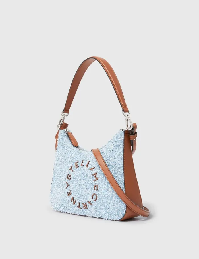 Women Logo Denim Boucl Crossbody Shoulder Bag Light Blue Stella McCartney Crossbody Bags Women Logo Denim Boucl Crossbody Shoulder Bag Light Blue Stella McCartney Crossbody Bags