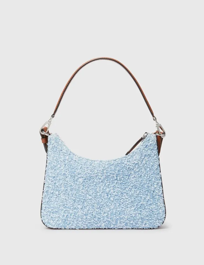 Women Logo Denim Boucl Crossbody Shoulder Bag Light Blue Stella McCartney Crossbody Bags Women Logo Denim Boucl Crossbody Shoulder Bag Light Blue Stella McCartney Crossbody Bags