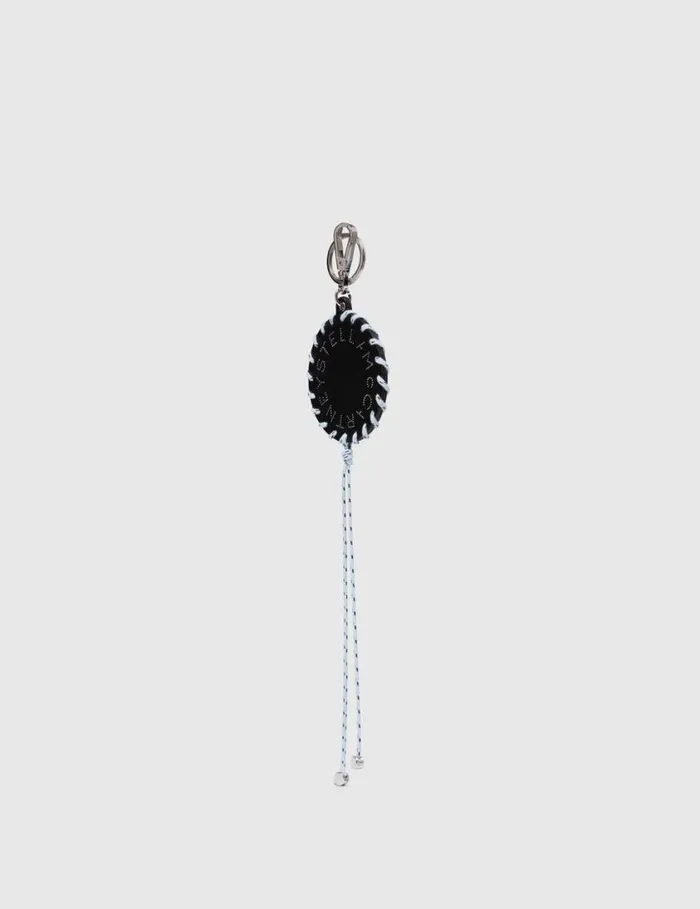 Women Logo Keychain Black Stella McCartney Keyring And Charms