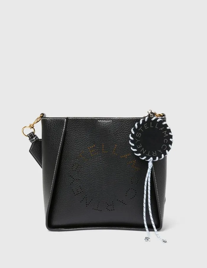 Women Logo Keychain Black Stella McCartney Keyring And Charms