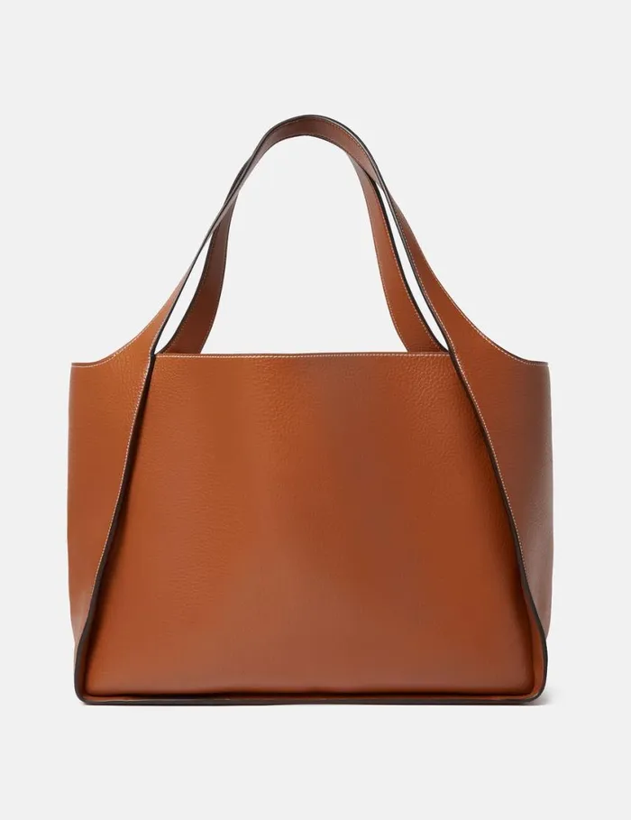 Women Logo Large Tote Bag Pecan Stella McCartney Tote Bags