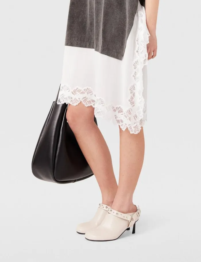 Women Logo Slouchy Hobo Tote Bag Pitch Black Stella McCartney TopHandle Bags Women Logo Slouchy Hobo Tote Bag Pitch Black Stella McCartney TopHandle Bags