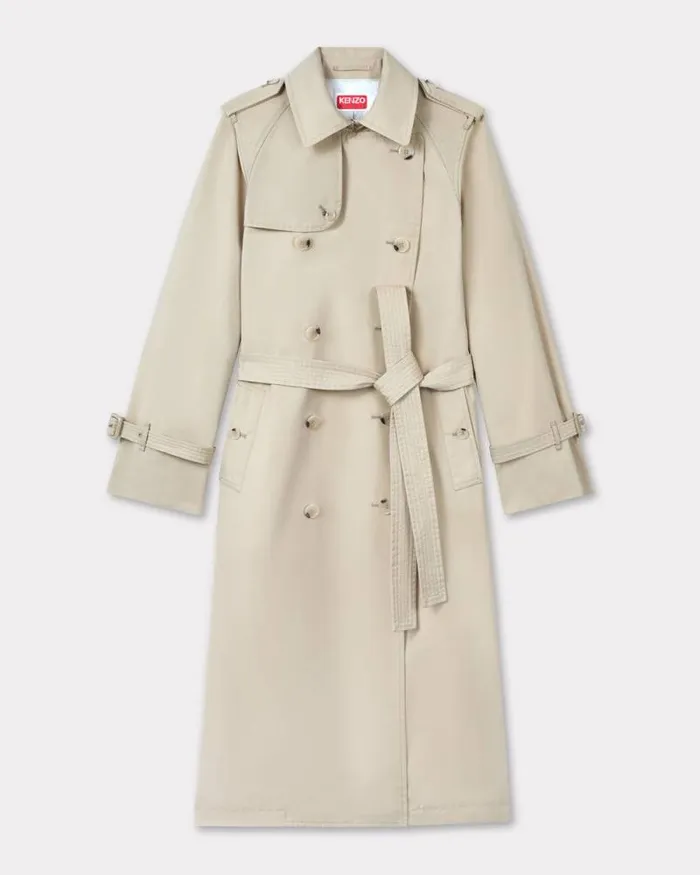 Women Long Kimono Trench Beige Kenzo Jackets And Coats