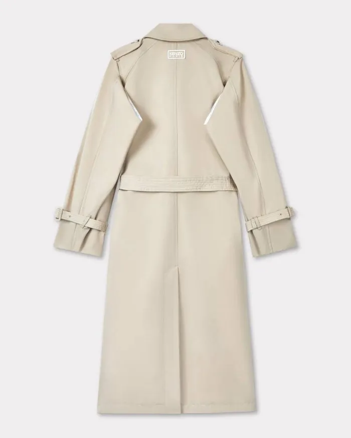 Women Long Kimono Trench Beige Kenzo Jackets And Coats