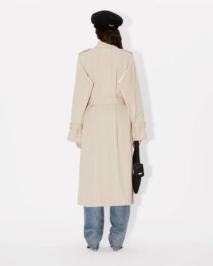 Women Long Kimono Trench Beige Kenzo Jackets And Coats