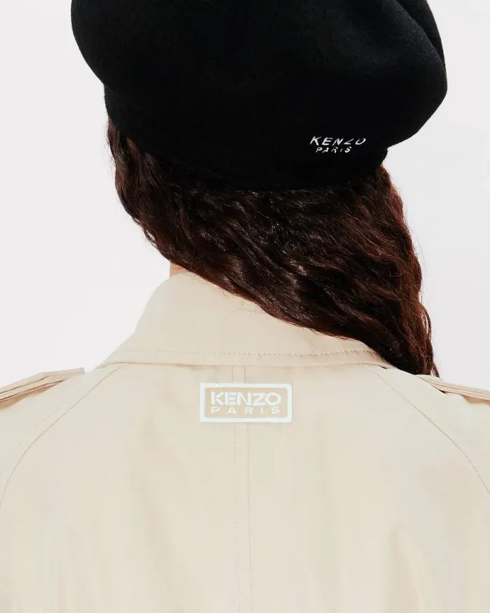 Women Long Kimono Trench Beige Kenzo Jackets And Coats