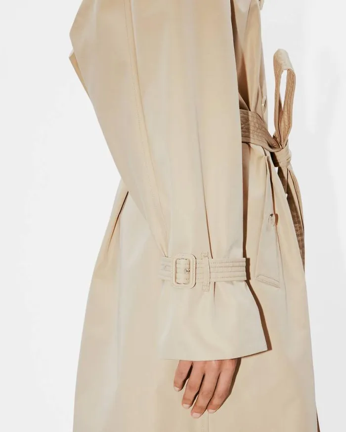 Women Long Kimono Trench Beige Kenzo Jackets And Coats
