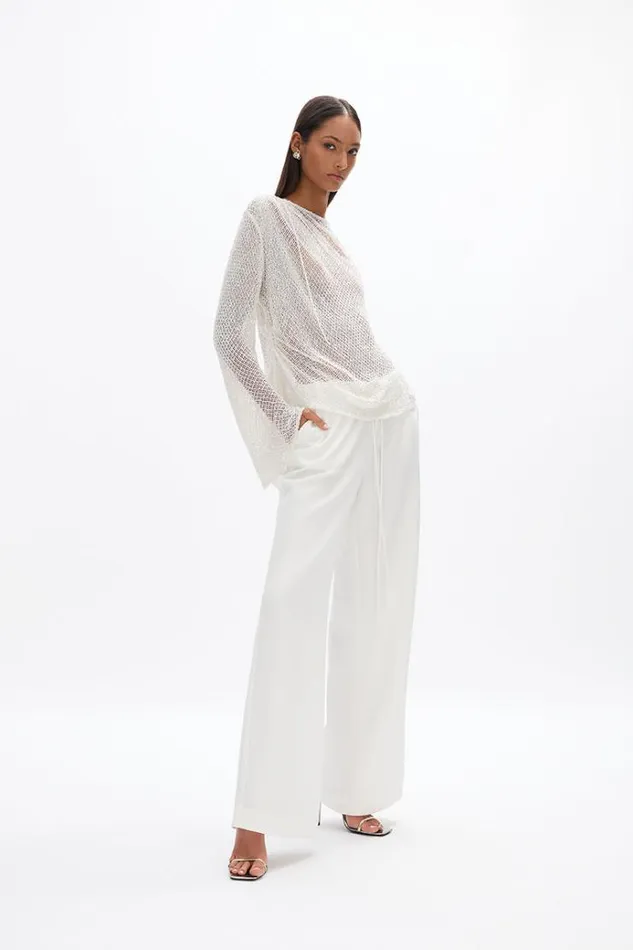 Women Long Sleeve Dresses Rachel Gilbert Valari Top Ivory Women Long Sleeve Dresses Rachel Gilbert Valari Top Ivory