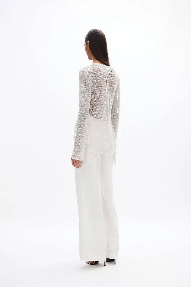 Women Long Sleeve Dresses Rachel Gilbert Valari Top Ivory Women Long Sleeve Dresses Rachel Gilbert Valari Top Ivory