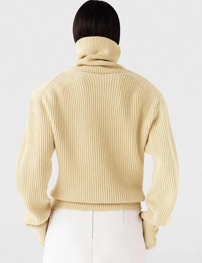 Women LongSleeve Turtleneck Jumper Lemon Yellow Stella McCartney Knitwear Women LongSleeve Turtleneck Jumper Lemon Yellow Stella McCartney Knitwear