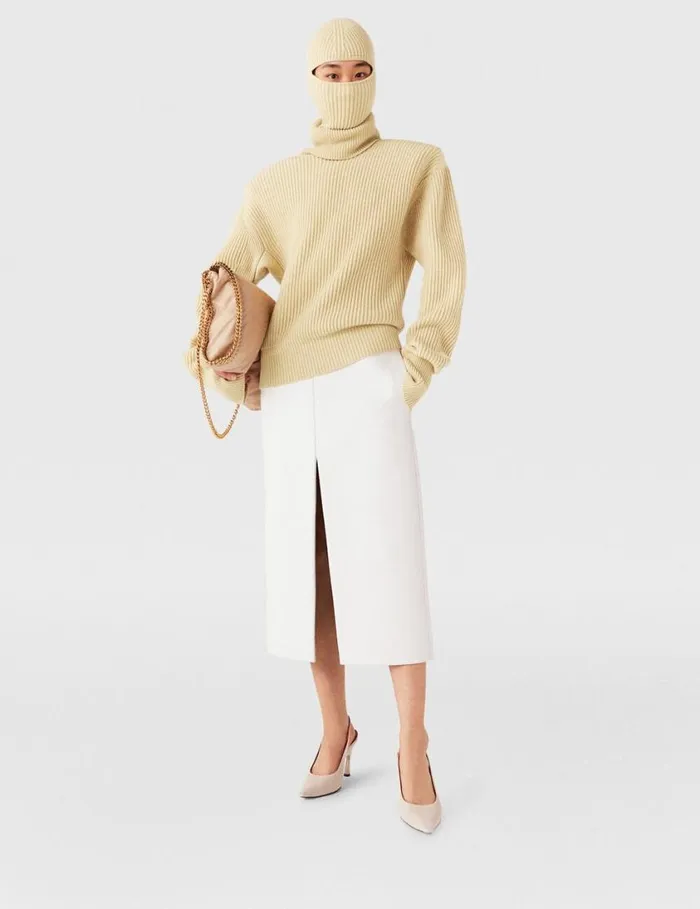 Women LongSleeve Turtleneck Jumper Lemon Yellow Stella McCartney Knitwear Women LongSleeve Turtleneck Jumper Lemon Yellow Stella McCartney Knitwear