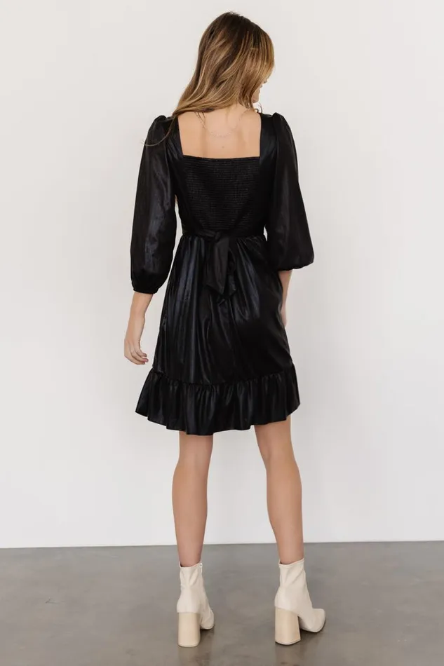 Women Louvre Metallic Dress Black Baltic Born Short Dresses Women Louvre Metallic Dress Black Baltic Born Short Dresses