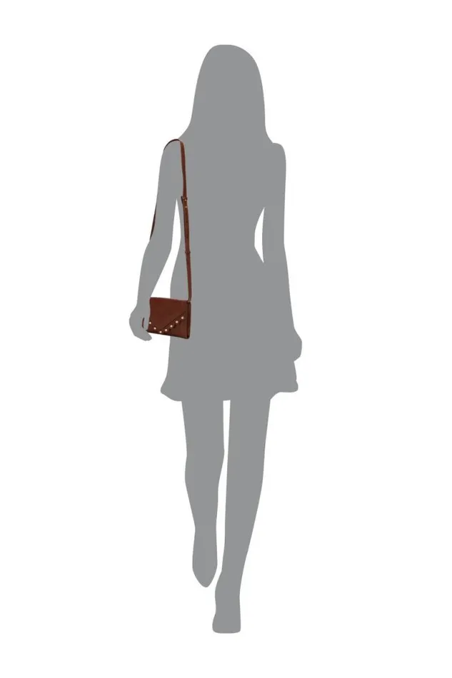 Women Lucky Brand Handbags Ruth Scalloped Crossbody Bag Dark Brown